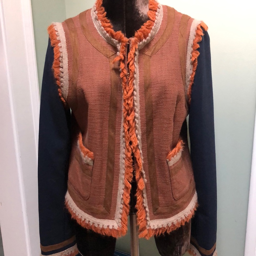 Tory Burch Quincy Fringe Jacket 10